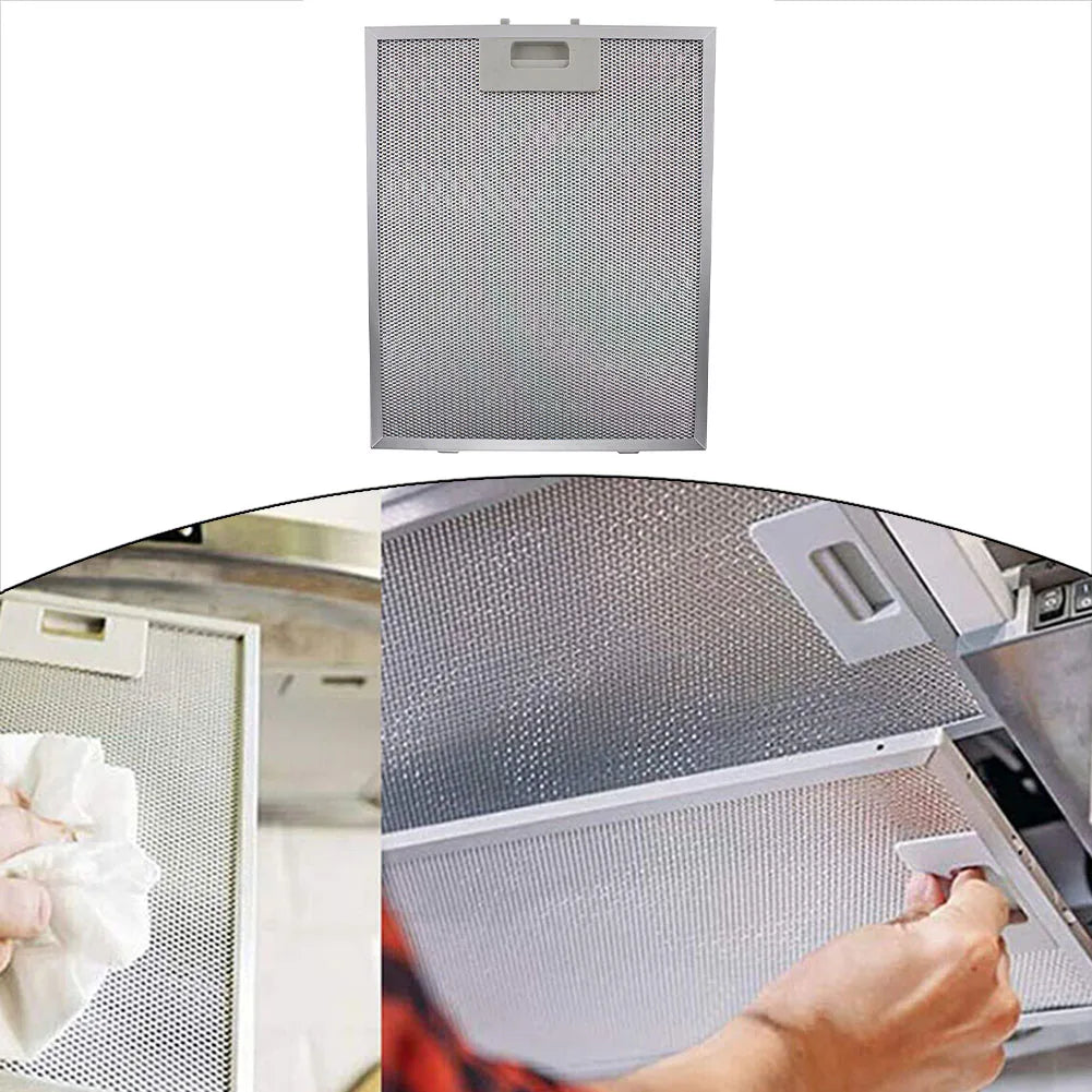 Kitchen Cooker  Hood Filters  Metal Mesh  Extractor Vent Filter 350 X 285 X 9mm Silver Hoods Oil Filter Range Aspirator Filter