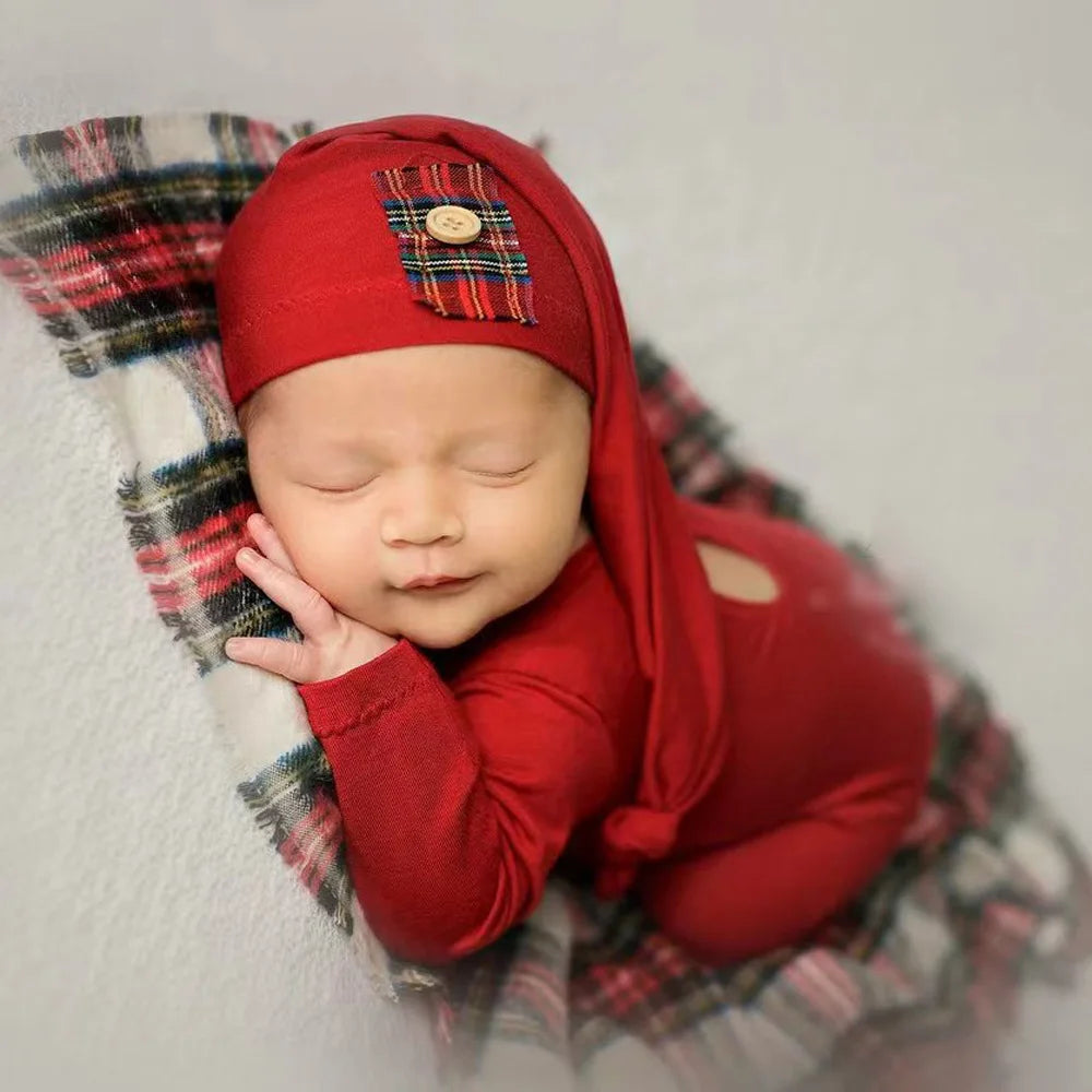 Newborn Christmas Outfit  Newborn photography props Baby Romper Jumpsuit  Photography  Studio Shoots Accessories