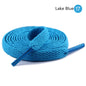 1Pair 8mm Flat Shoelaces Unisex Polyester Black White Shoe Laces Sneakers Canvas Laces Classic Soft Kids Shoestrings 80-120cm