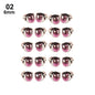 10Pairs Long Eyelashes Cute Love Cartoon Eyes Stickers Anime Figurine Doll Face Organ Paster Clay Decals DIY Doll Accessories