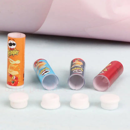 1/6 Miniatrue Dolls Food Mini Chocolate Cookies Boxs Potato Chips Model Toys Pretend Play for Bjd Dollhouse Scence Accessories