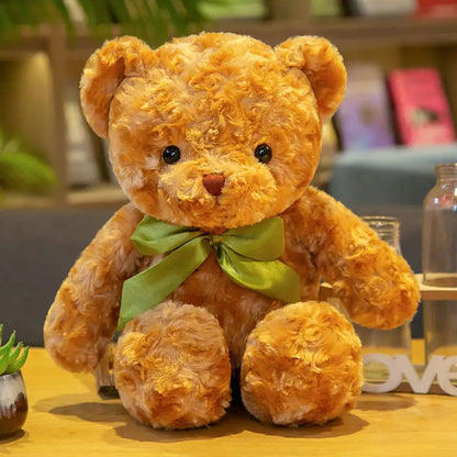 30CM Cute Classic Teddy Bear Plush Toy Soft Bow Bear Plush Pillow Doll Girl Valentine's Gift Wedding Accompanying Gift