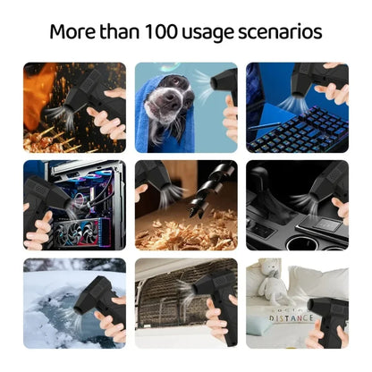 450000RPM X6 Air Blower Powerful dust Vacuum Cleaner Fast Charging Strong Wind Brushless Violent Fan for car/computer cleaning