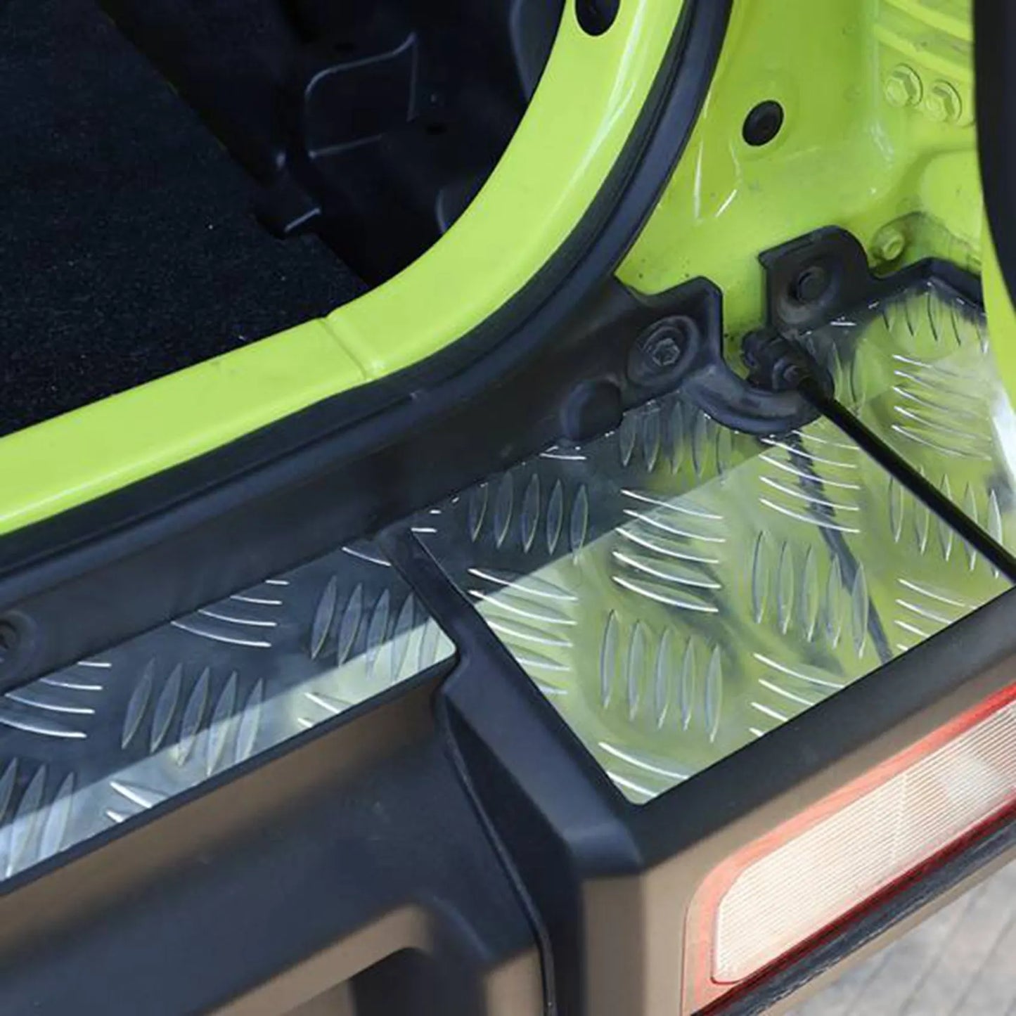 For- Jimny 2019-2022+ Car Rear Bumper Panel Cover Guard Aluminum Alloy Protect Plate Accessories