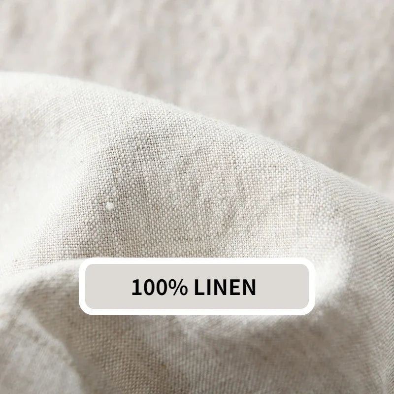 Summer New 100% Linen Casual Shorts Men Clothing Slim Solid Color Streetwear Pants Oversize B8216