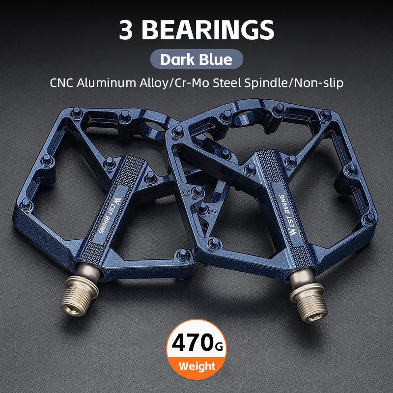 WEST BIKING MTB Cycling Pedals Sealed Bearing Ultralight Aluminum Alloy Footboard Anti-Slip Bicycle Platform Pedals Bike Parts
