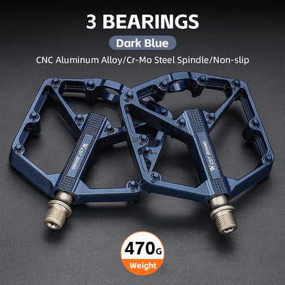 WEST BIKING MTB Cycling Pedals Sealed Bearing Ultralight Aluminum Alloy Footboard Anti-Slip Bicycle Platform Pedals Bike Parts