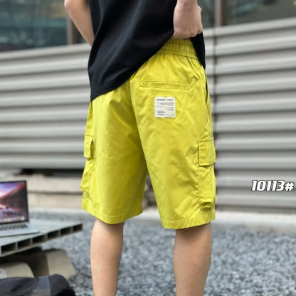 2024 Summer American Tooling Shorts Men's Multi-pocket Quick-drying Shorts Breathable Straight Five-point Pants Streetwear