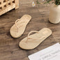 2025 New Flip Flops Women Slippers Ladies Shoes Indoor Outdoor Female Flip-flop Beach Flat Slides Fashion Summer Straw Sandals