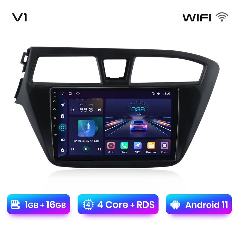 Junsun V1 Carplay Android Radio for Hyundai I20 2014 2015 -2018 2019 AI Voice 4G Car Multimedia Navigation GPS 2din autoradio