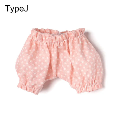1PC Doll Shirt Pants For 20 cm Doll Clothes Black White Cute Mini Doll Clothes Dress Up Game Toys Doll Accessories Kids Gift