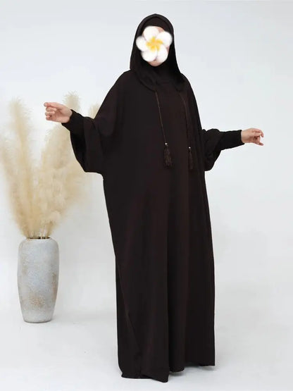 Ramadan Niqab Khimar Muslim Abaya Damen Dubai Turkey Islam Prayer Clothes Women Jilbab Modest Dress Kaftan Robe Femme Musulmane