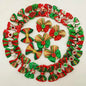 50pcs Christmas Dog Bowknot Cat Hair Bows with Rubber Band Santa Claus Decoration Small Dog Pet Accessories