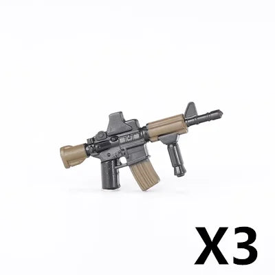 WW2 German Weapon Building Block 98K Two-color Gun US M1911 Soviet RPG Military Soldier Figure Accessories Rifle Pistol Toy C349