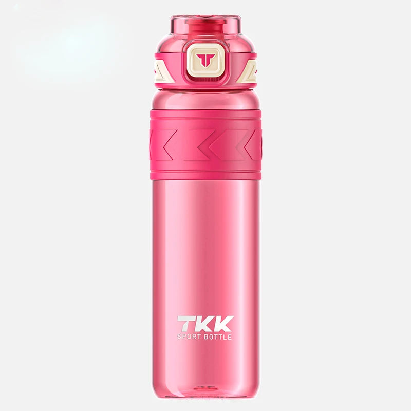 TKK 600/800/1000ml Sports Watter Bottle Tritan BPA free Straw Portable Leak-proof Plastic Drinkware Outdoor Fitness Kettle
