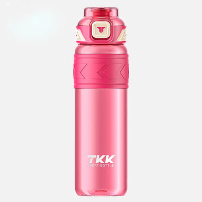 TKK 600/800/1000ml Sports Watter Bottle Tritan BPA free Straw Portable Leak-proof Plastic Drinkware Outdoor Fitness Kettle