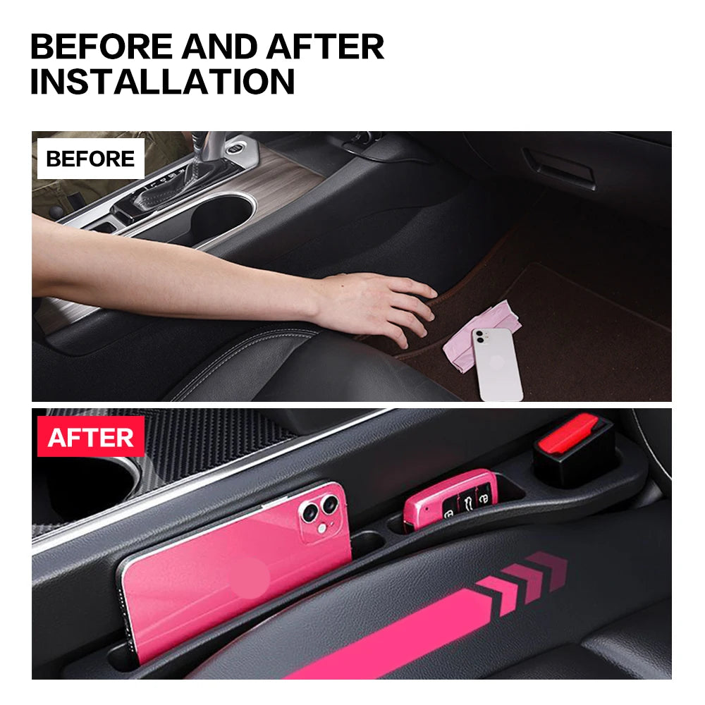 2PCS Car Seat Gap Filler Between Seats Crevice Interior Decoration Auto Accessories For Skoda Kodiaq GT Octavia Superb 3 2 Fabia