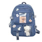 Cute Women Backpacks Waterproof Multi-Pocket Nylon School Backpack for Student Female Girls Kawaii Laptop Book Pack Mochilas