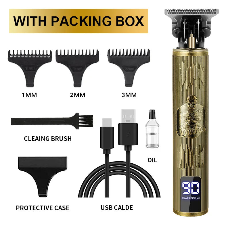 T9 Professional Hair Cutting Machine Wireless Electric Hair Trimmer Digital Display Hair Clipper Men Beard Shaver Barber For Men