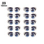 10Pairs Long Eyelashes Cute Love Cartoon Eyes Stickers Anime Figurine Doll Face Organ Paster Clay Decals DIY Doll Accessories