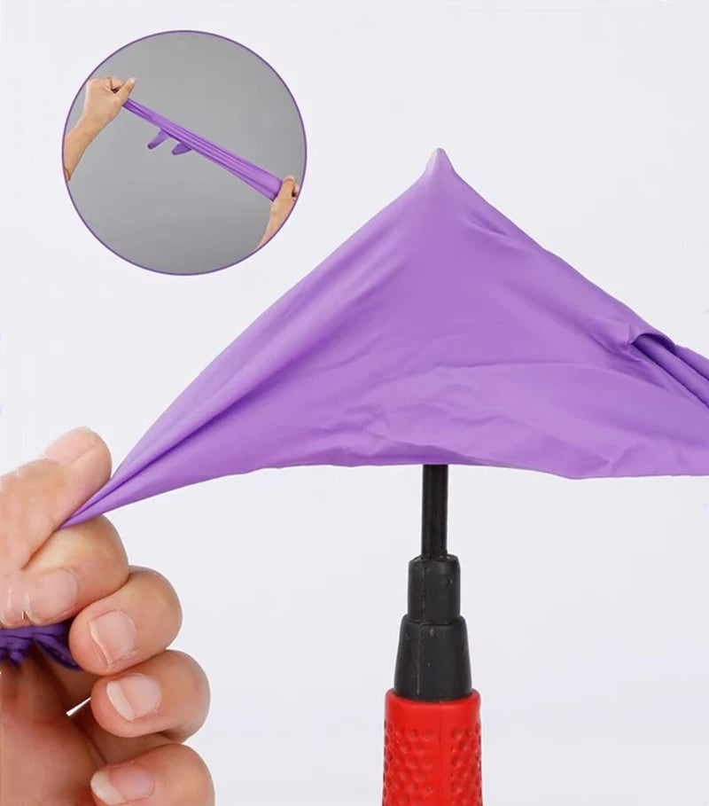 20/50/100PCS Disposable Nitrile Gloves Purple Waterproof Non-Slip Glove for Work Kitchen Household Cleaning Beauty Salon Haircut