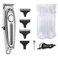 Kemei Professional Hair Clipper All Metal Men Electric Cordless Hair Trimmer 0mm Baldheaded T Blade Finish Haircut Machine 1949