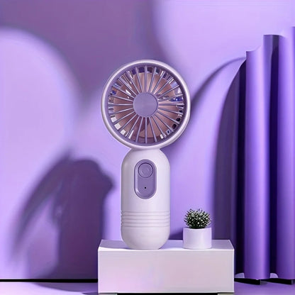 USB Mini Rechargeable Portable Fan with 3 Speeds, Handheld Fan for Gift Choice, Perfect For Office, Outdoor, Travel, Camping