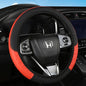Car Steering Wheel Cover Breathable Anti Slip PU Leather Steering Covers Suitable 37-38cm Auto Decoration Car Accessories