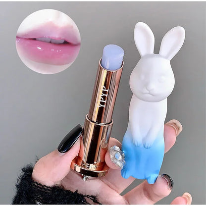 Rabbit Black Lip Balm Gloss Not Dryness Peach Transparent Lip Tint Moisturizing Lips Makeup Base Children's Lipsticks For Girl