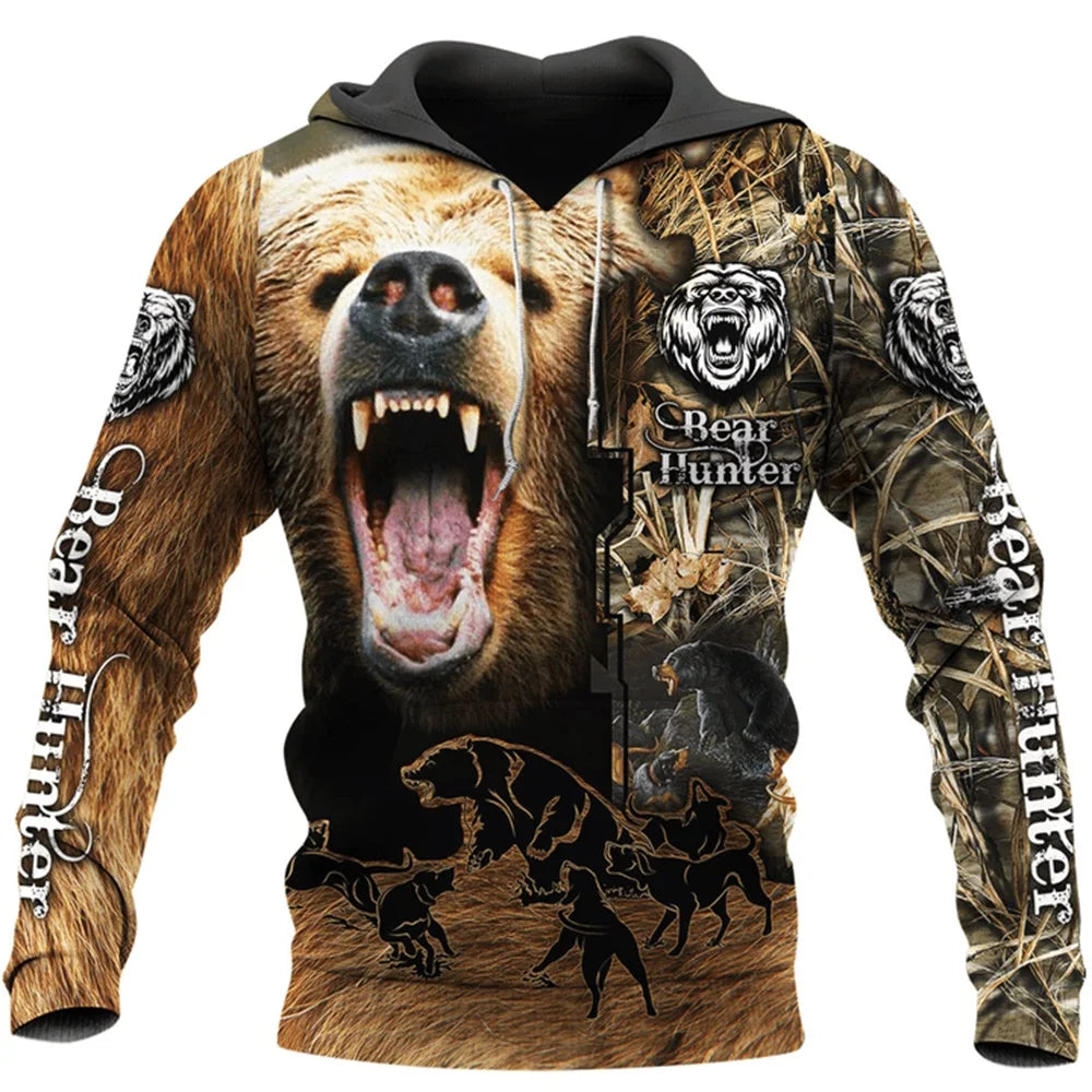 2024 Four Seasons Maple Leaf Camouflage 3D Sports Shirt Men's Fishing Outdoor Camping Hunting Clothing Jacket Men's Hoodie
