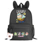 lububu Girls School Backpack Kawaii Children Backpack Cartoon Schoolbag Cute Girls School Supplies Travel Rabbit Ears Mochila