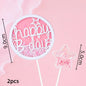 Princess Cake Topper Girl Happy Birthday Party Supplies Kids Happy 1st Birthday Cake Decorations Girl's 16th Party Gifts