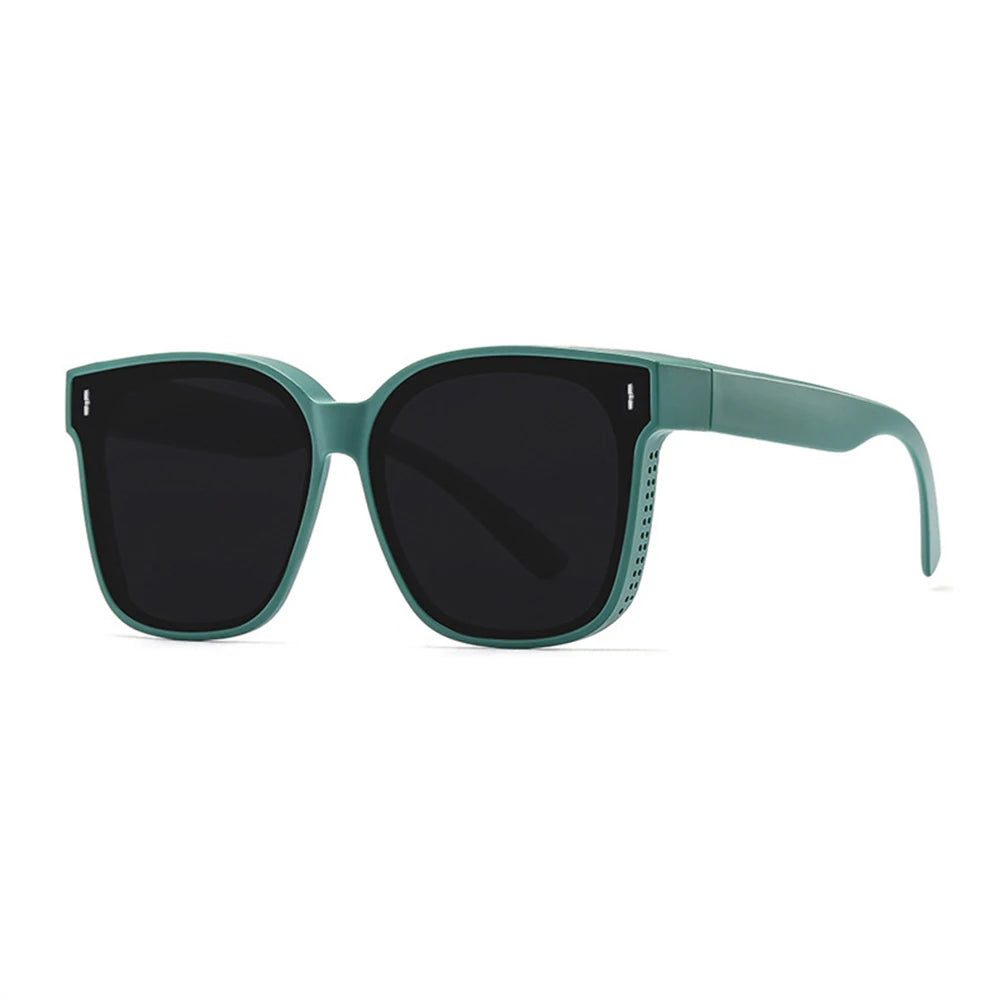 New Fashion Polarized Sunglasses Cover Over Myopia Prescription Glasses Portable Men Women Vintage Fishing Driving Eyewear