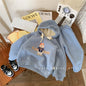 Kids Sweatshirt Sets Autumn Winter Thick Warm Outfits Boys Girls Bear Print Pullover+Pants 2Pcs Baby Causal Long Sleeve Suits