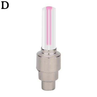 2Pcs Neon Bike Spoke Lights Bicycle LED Light Tire Valve Cap Flashlight Wheel Spoke Lightweight Car Motorcycle Accessories
