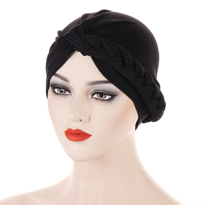 New Women Gold Silver Turban Hats Chemo Bandana Hijab Pleated Indian Cap Turbante Hat Ladies Hair Loss Headscarf Muslim Headwear
