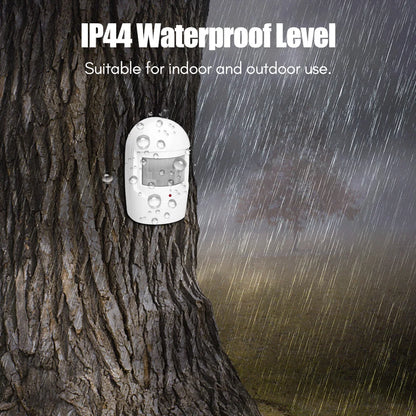 Multifunctional Wireless Driveway Alarm IR Motion Sensor Alarm Doorbell 1 Receiver 2 Transmitters for Home Outdoor Use