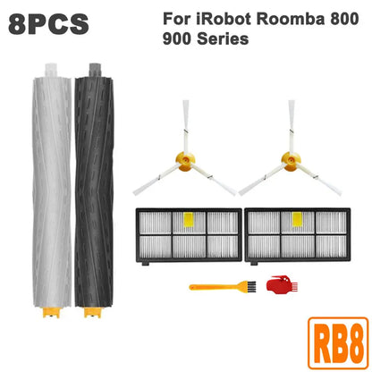 For IRobot Roomba 800 980 990 900 896 886 870 865 866 Series HEPA Filter Side Roller Brush Vacuums Cleaner Replacement Parts