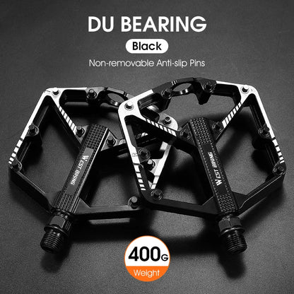 WEST BIKING MTB Cycling Pedals Sealed Bearing Ultralight Aluminum Alloy Footboard Anti-Slip Bicycle Platform Pedals Bike Parts