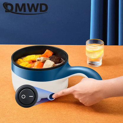 2L Multicooker for Car Truck 12V 24V Non-stick Electric Rice Cooker Food Steamer Stir-fry pan Car-mounted Hot pot Noodles Boiler