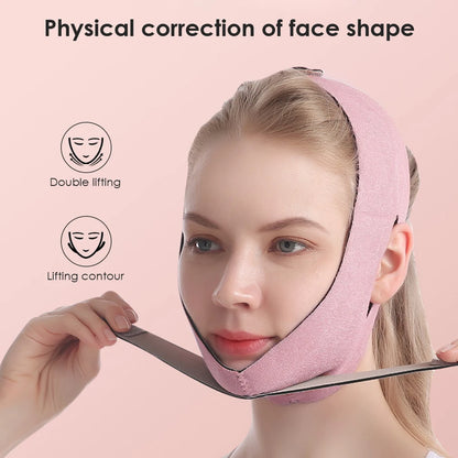 EMS Face Slimming Bandage V Line Face Shaper Women Chin Cheek Lift Up Belt Facial Massager Strap Face Skin Care Tools Beauty