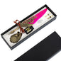 1 Set 0.5mm Quill Pen Ink Set Vintage Steampunk High Quality Gift Feather Dip Pen Set Glittering Signature Quill Pen Ink Set