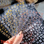 8Pcs Red Heart Nail Stickers 3D Bronzing Silver Gold Heart Shape Star & Moon Metal Totem Nail Slider Self-Adhesive DIY Nail Art*