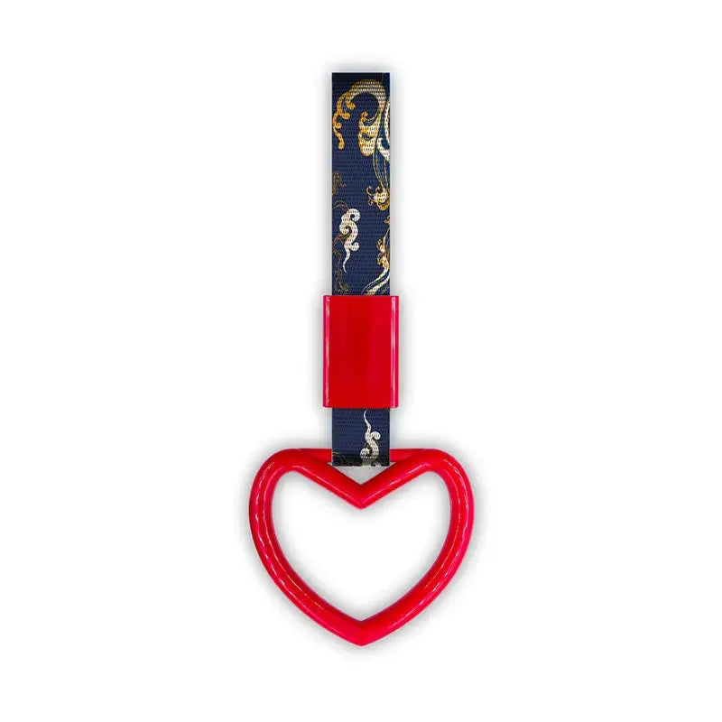 JDM Tsurikawa Heart Ring Car Tow Belt Train Bus Handle Hand Strap Drift Charm Strap Drift Auto Accessories Car Styling Bradn New