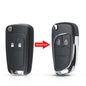 Dandkey Flip Remote Car Key Shell Case For Chevrolet Cruze Epica Lova Camaro Impala For Opel Astra J Corsa E Insignia Zafira C