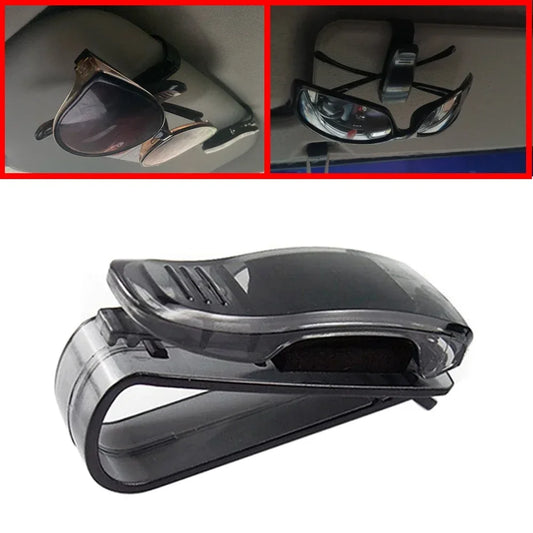 Auto Sun Visor Glasses Fastener Clips Holder for Sunglasses Eyeglasses Ticket Card Universal Multi-Function Car Interior Holder