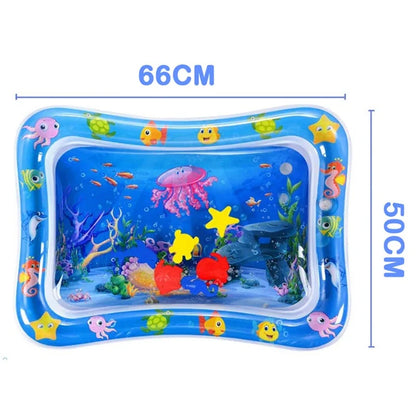 Water Tummy Time Mat for Infants 3-12 Months Old Measures 26 inches x 19.6 inches Water Mat for Babies Water Play Mat
