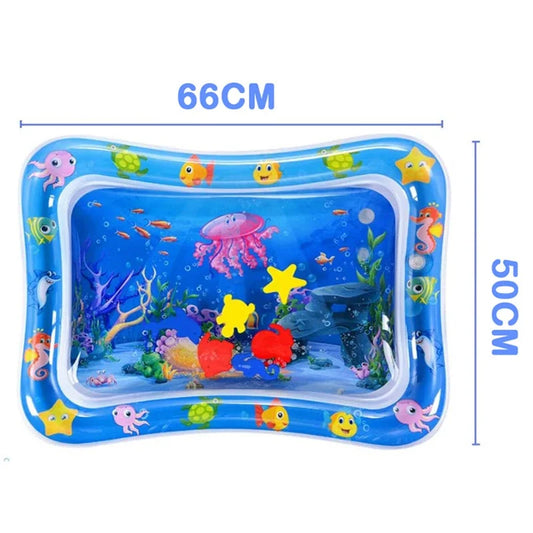 Water Tummy Time Mat for Infants 3-12 Months Old Measures 26 inches x 19.6 inches Water Mat for Babies Water Play Mat