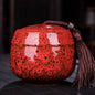 New Color Ceramic Canister Memorial Pet Urn Seal Pot Big Keepsake Casket Porcelain Jar Human Ashes Storage Memento Burial Holder