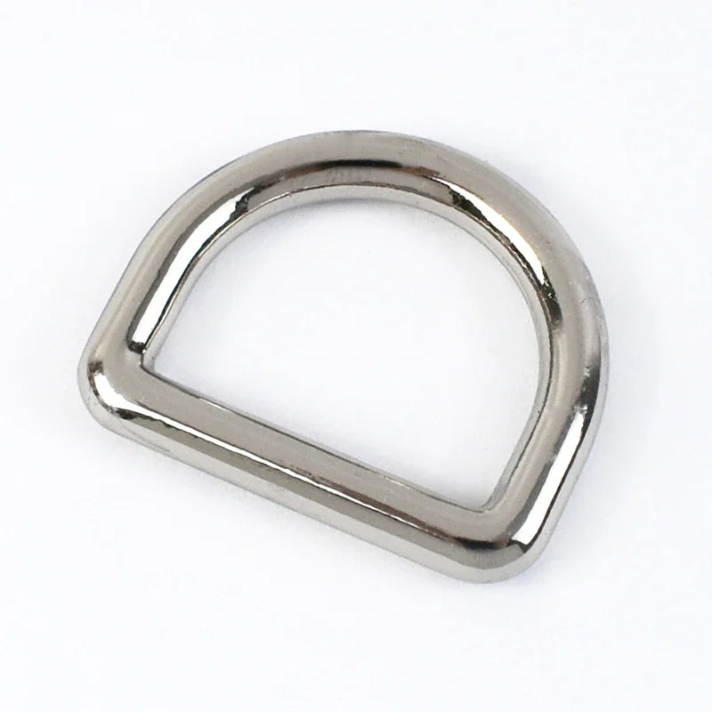 Meetee 10Pcs 10-38mm Metal Buckles For Bag Strap D Ring Clasp Belt Buckle Dog Collar Webbing Hook DIY Sewing Accessories G7-3